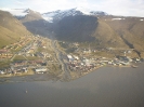 Ort Longyearbyen aus der Luft